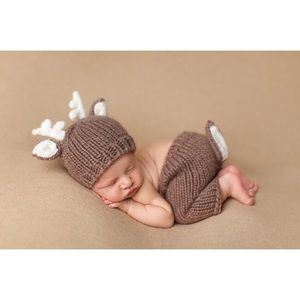 The Blueberry Hill-Hartley Deer-Newborn Set,Brown